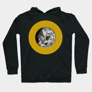 Halloween Moon, Symbols, Portents, Omens, and Signs - Black and Golden Ochre Variation Hoodie